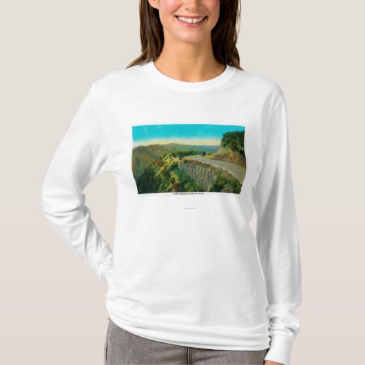 De Castaic CreekRidge Route van het overzicht, CA T-shirt (Voorkant)