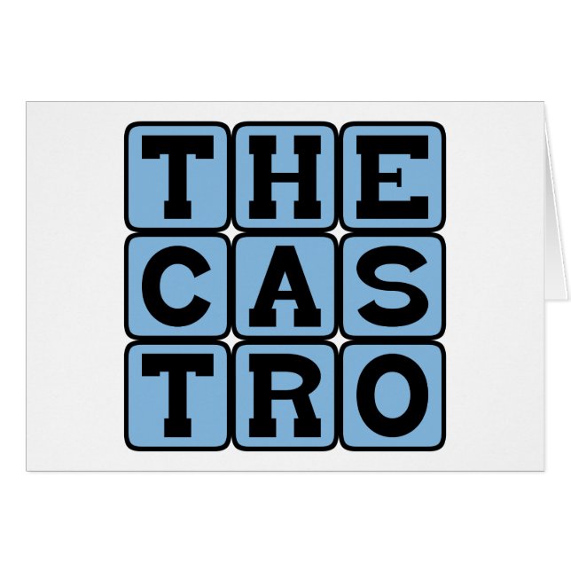 De Castro, San Francisco District (Voorkant Horizontaal)