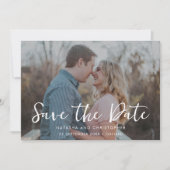 De casual handgeschreven Code van de Bekleding QR  Save The Date (Voorkant)