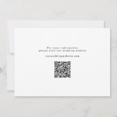 De casual handgeschreven Code van de Bekleding QR  Save The Date (Achterkant)