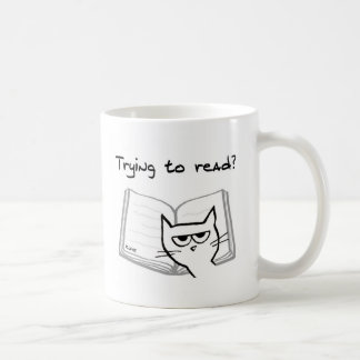 De Cat Challenges Book Lovers - Funny Cat Mok