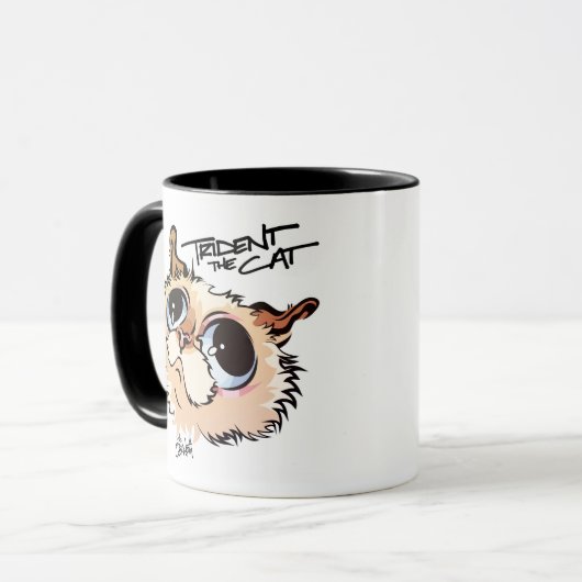 De Cat Illustrated Coffee Mok 02 (Voorkant links)