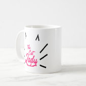 De Cat Lady Funny Cat Lovers citeert ideeën Koffiemok (Voorkant links)