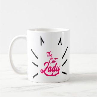 De Cat Lady Funny Cat Lovers citeert ideeën Koffiemok