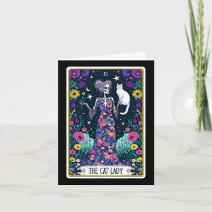 De Cat Lady Tarot Kaart Skelet Moederdag Cat L