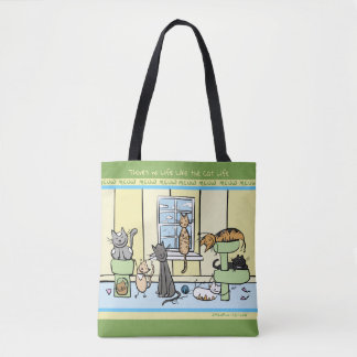 De Cat Life Cat Lover's Canvas tas