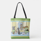 De Cat Life Cat Lover's Canvas tas (Achterkant)