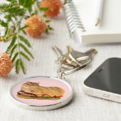 De Cat Loaf Sandwich Sleutelhanger (Zijkant)