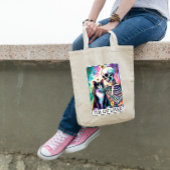 De Cat Lover Tarot Kaart Canvas tas