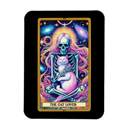 De Cat Lover Tarot Kaart Magnet Magneet (Verticaal)