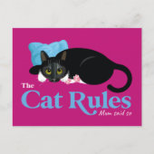 De Cat Rules...Mam zei dat Briefkaart (Voorkant)