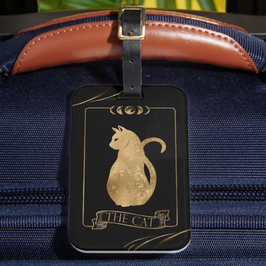 De Cat Tarot-Kaart Bagagelabel (Voorkant Insitu 2)