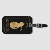 De Cat Tarot-Kaart Bagagelabel (Voorkant (horizontaal))