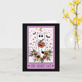 De Cat Tarot Kaart Ghost Halloween Pumpkin Cat Lov (Gele Bloem)
