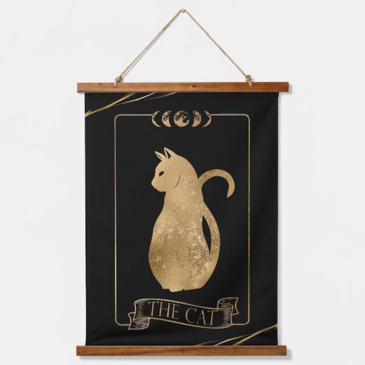 De Cat Tarot-Kaart Hangend Wandkleed (Voorkant)