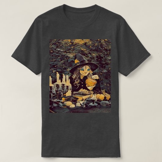 De Cat Witchx27s Hex T-shirt (Design voorkant)