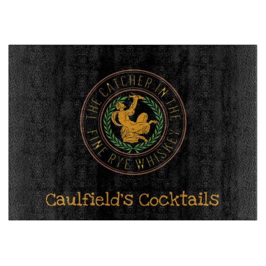 De Catcher in de Fine Rye Whisky Literaire thema Snijplank (Voorkant)