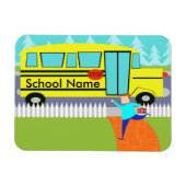 de Catching School Bus Flexi Magnet Magneet (Horizontaal)