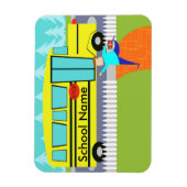 de Catching School Bus Flexi Magnet Magneet (Verticaal)