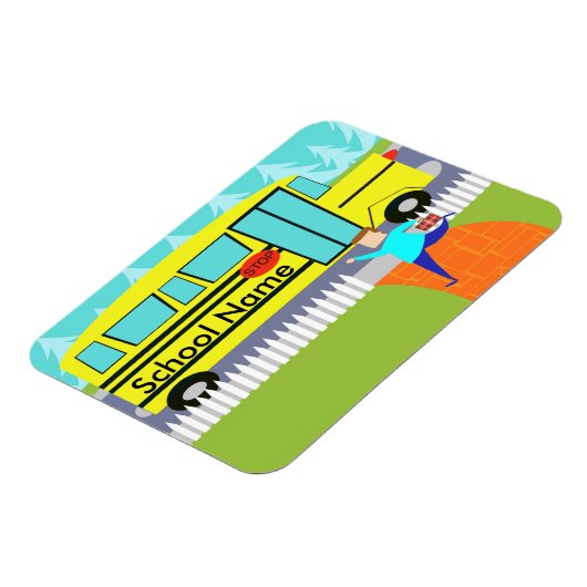  de Catching School Bus Flexi Magnet Magneet (Linkerzijde)