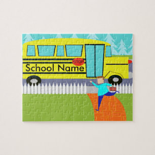 de "Catching School Bus Puzzle" Legpuzzel