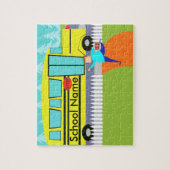 de "Catching School Bus Puzzle" Legpuzzel (Verticaal)