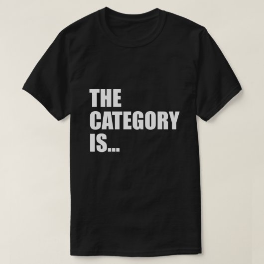 DE CATEGORIE IS... T-SHIRT (Design voorkant)