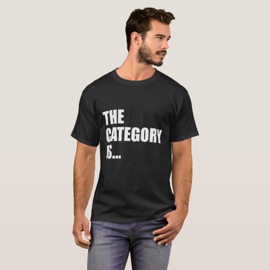 DE CATEGORIE IS... T-SHIRT (Voorkant volledig)
