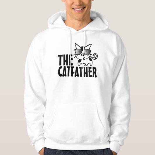 DE CATFATHER CAT DAD T-Shirts & Hoodies (Voorkant)