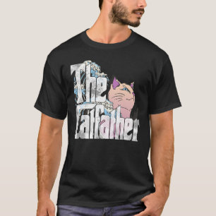 De Catfather Cat Father Mafia Whiskers Male papa T-shirt