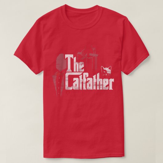 De Catfather, de grappige kat die pap Lover Gift T-shirt (Design voorkant)