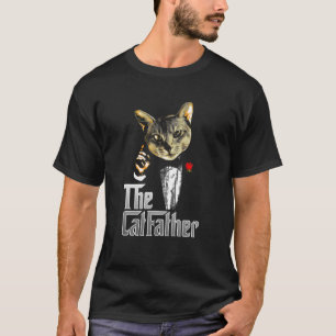 De Catfather Funny Parody Cat Lover papa T T-shirt