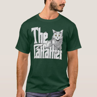 De Catfather Maine Kat Vader Maffia Whiskers jonge T-shirt