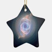 De Cat's Eye-nevel Ster Foto Keramisch Ornament (Links)