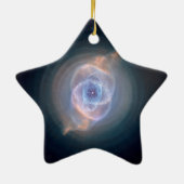 De Cat's Eye-nevel Ster Foto Keramisch Ornament (Achterkant)