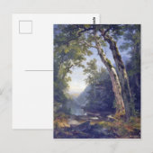 De Catskills, boslandschap, olieverf op doek, Briefkaart (Voorkant / Achterkant)