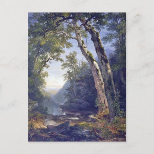 De Catskills, boslandschap, olieverf op doek, Briefkaart (Voorkant)