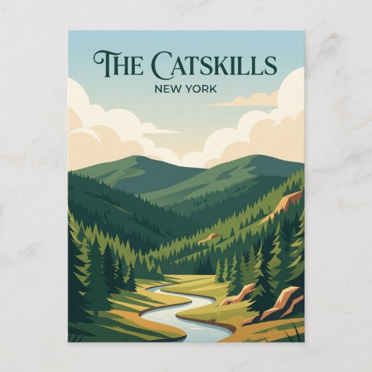 De Catskills New York Briefkaart (Voorkant)