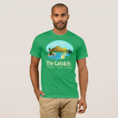 De CATSKILLS Nieuwe YORK Staat T-shirt (Voorkant volledig)