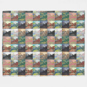 De Causeway van de Giant... Noord-Ierland Collage Fleece Deken (Voorkant (Horizontaal))