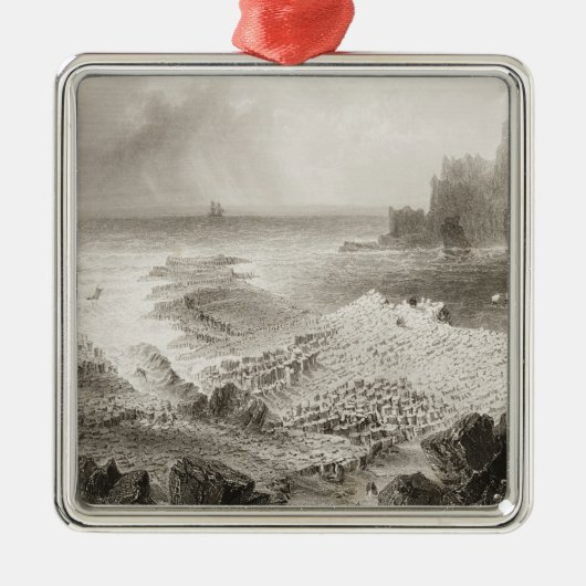 De Causeway van de Giant van boven Metalen Ornament (Voorkant)