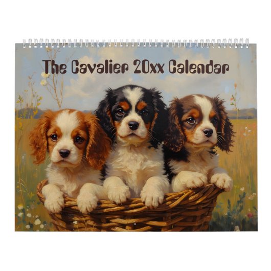 De Cavalier 12 Maanden Kalender (Hoes)