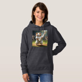 De Cavia-Cricketspeler: Gekleed in het Wit, Hoodie (Voorkant volledig)