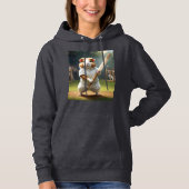 De Cavia-Cricketspeler: Gekleed in het Wit, Hoodie (Voorkant)