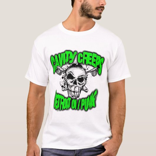 De Cavity Creeps - "DETROIT OI/PUNK" T-Shirt (Voorkant)