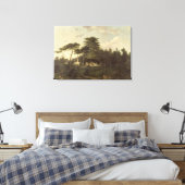 De Cedar van Libanon in de Jardin des Plantes Canvas Afdruk (Insitu (Slaapkamer))