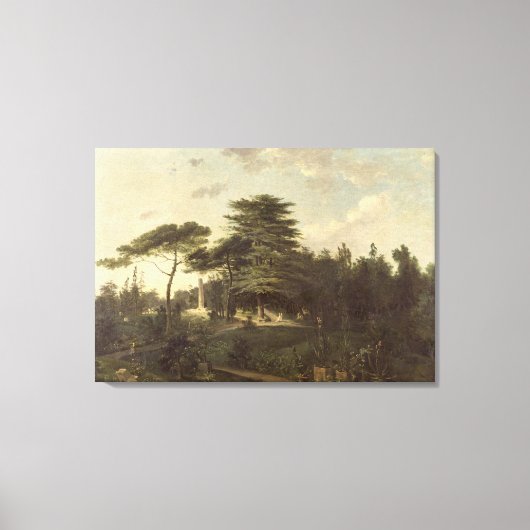 De Cedar van Libanon in de Jardin des Plantes Canvas Afdruk (Voorkant)