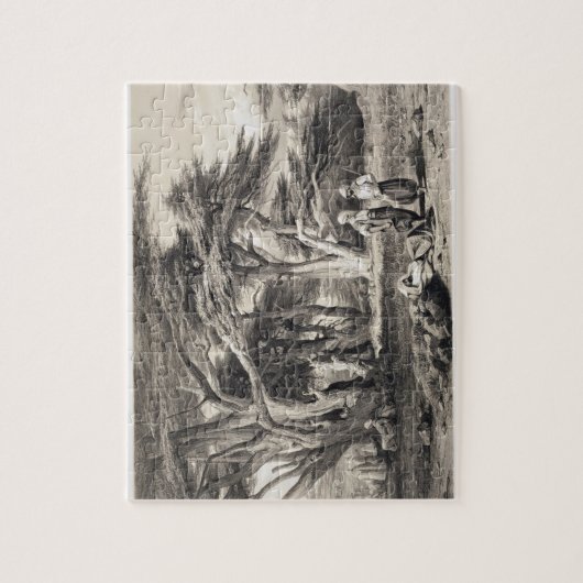 De Cedars van Libanon, gegraveerd door Freeman (se Legpuzzel (Verticaal)