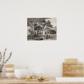 De Cedars van Libanon, gegraveerd door Freeman (se Poster (Keuken)