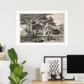 De Cedars van Libanon, gegraveerd door Freeman (se Poster (Thuiskantoor)